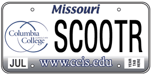 Sample CC License Plate